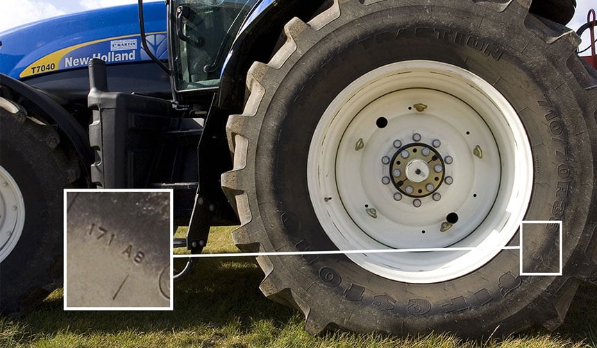 Speed and load index on tractor tyres