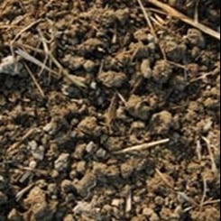 Crumbly structured soil