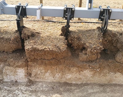 Decompaction of excessively compressed soil