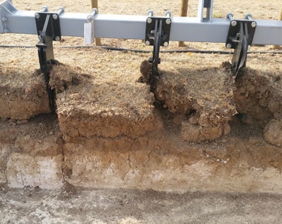 Plough pan = very thick layer of soil