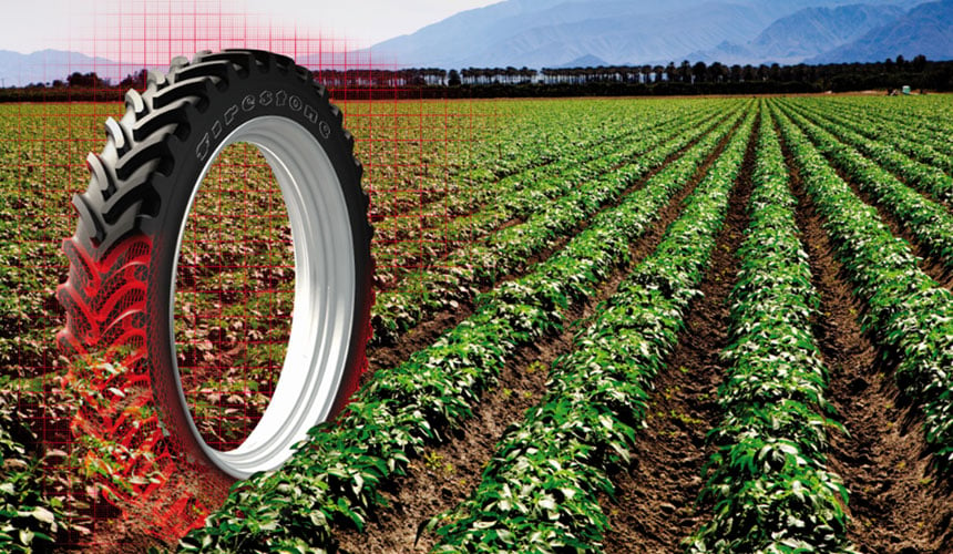 Narrow Performer tyre for sprayers