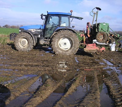 Soil compaction = excess surface water