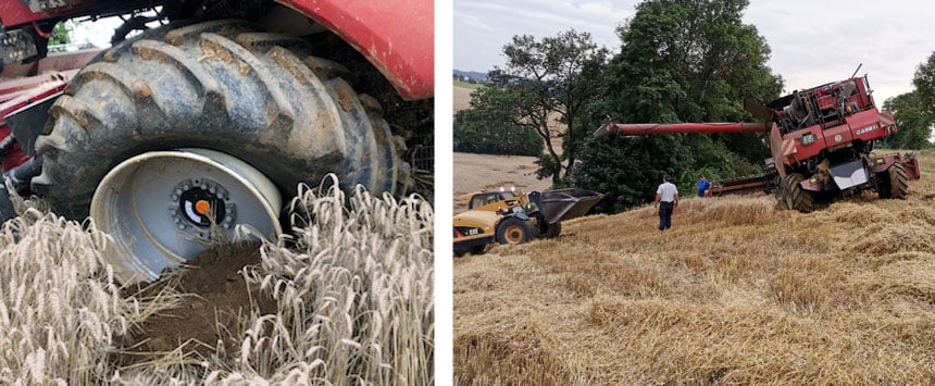 Tyres that are unsuitable for harvesters can cause breakdowns