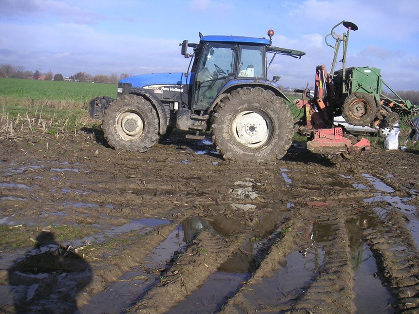 Soil erosion linked to unsuitable work in wet conditions