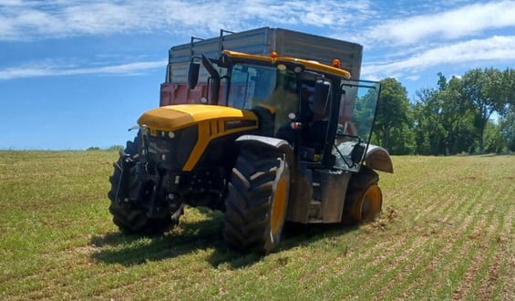 Increasing pressure helps to avoid the tyre coming off the rim on sloping land