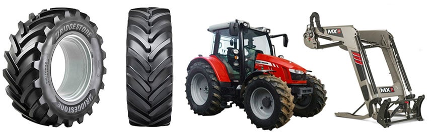 VX-TRACTOR tyres – Massey Fergusson 5710 SL 100 hp – MX T408 loader