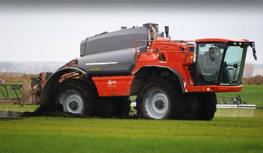 Excess load creates ruts and increases slip