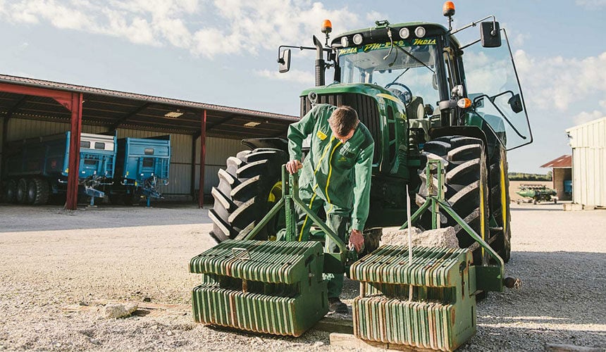 Too much ballast will have a direct impact on tyre wear life